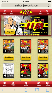 Ryuzine Rack with custom theme and branding on an iPhone 6.