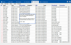 Editing a data catalog item in RackBuilder
