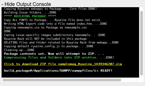 Build_Package_Output_Console_Link